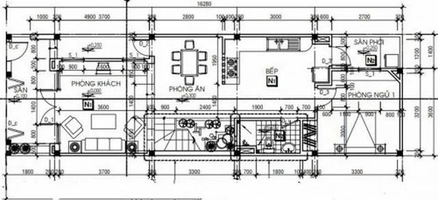 Mẫu thiết kế nhà 2 tầng 5x15